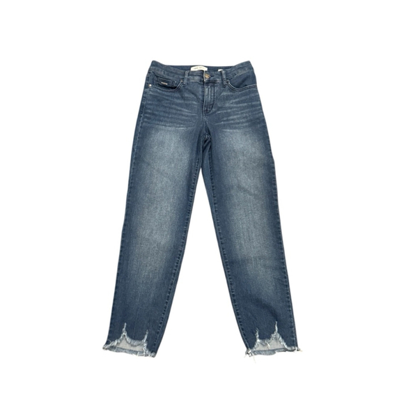 Nine West Denim - Nine West Women’s High Rise Straight Ankle Distressed Stretch Denim jeans Sz 2‌